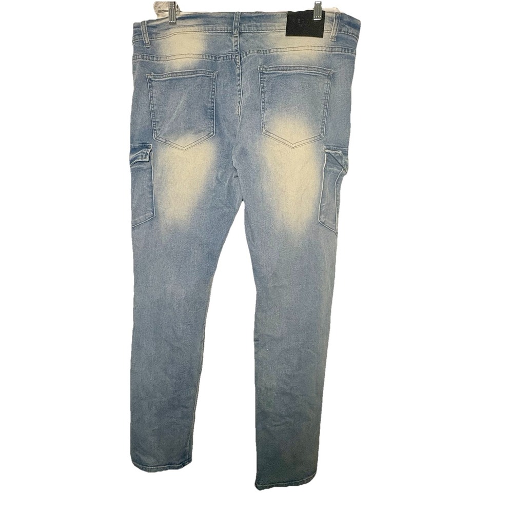 Reason Jeans Men's 38 X 33 Factory Distressed Artsy Straight Fit Tapered NWT L‎ - Picture 2 of 16